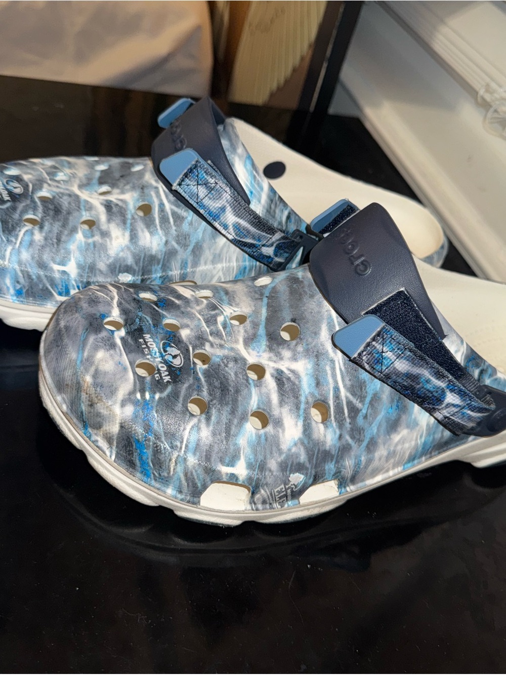 Men’s crocs -Print Comfort Clog - Blue/White